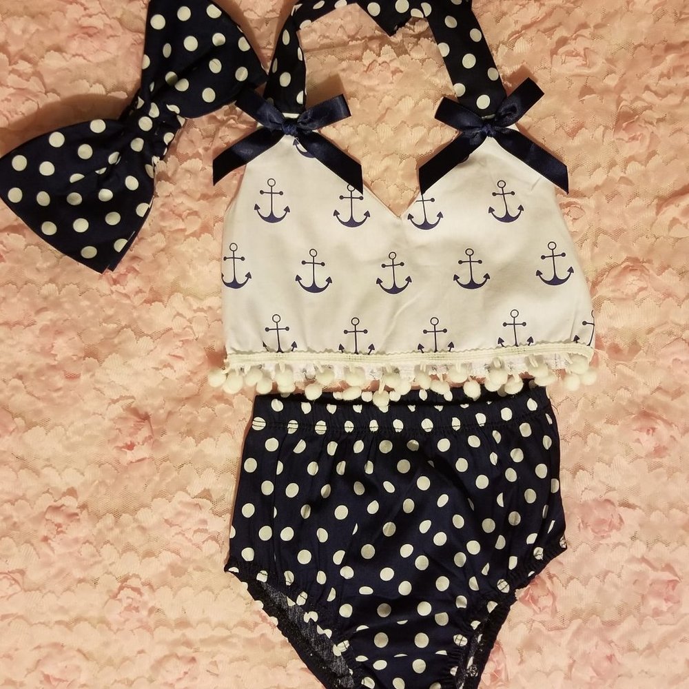 Infant Anchor's Away Summer outfit
